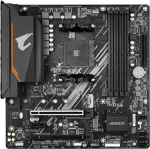 Gigabyte B550M Aorus Elite AMD Ryzen Micro ATX Ultra Durable Motherboard