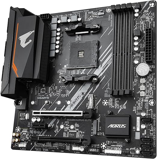 Gigabyte B550M Aorus Elite AMD Ryzen Micro ATX Ultra Durable Motherboard